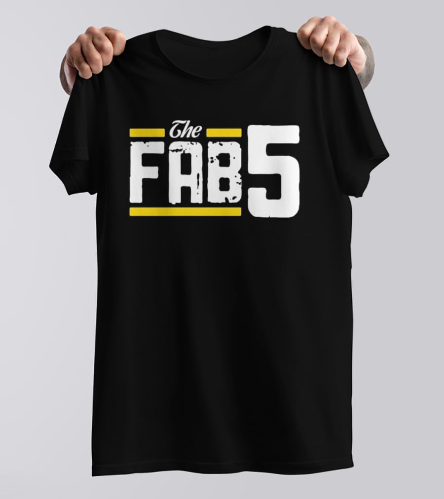 The Fab 5 Bold Yellow Accents T-Shirt