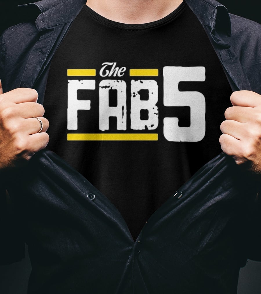 The Fab 5 Bold Yellow Accents T-Shirt