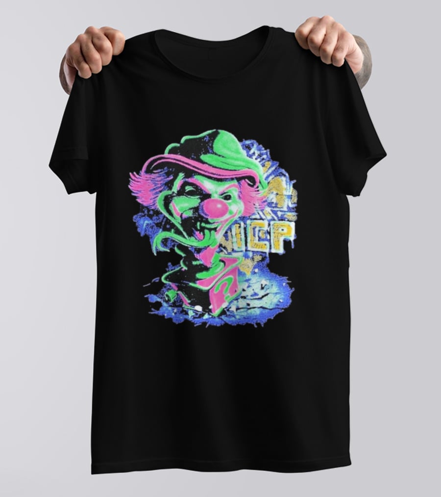 Insane Clown Posse ICP Jack In The Riddle Box Psychedelic Clown T-Shirt