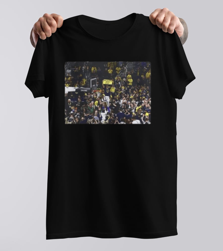 Michigan Basketball Shock The World Boys Go Blue Victory Celebration T-Shirt