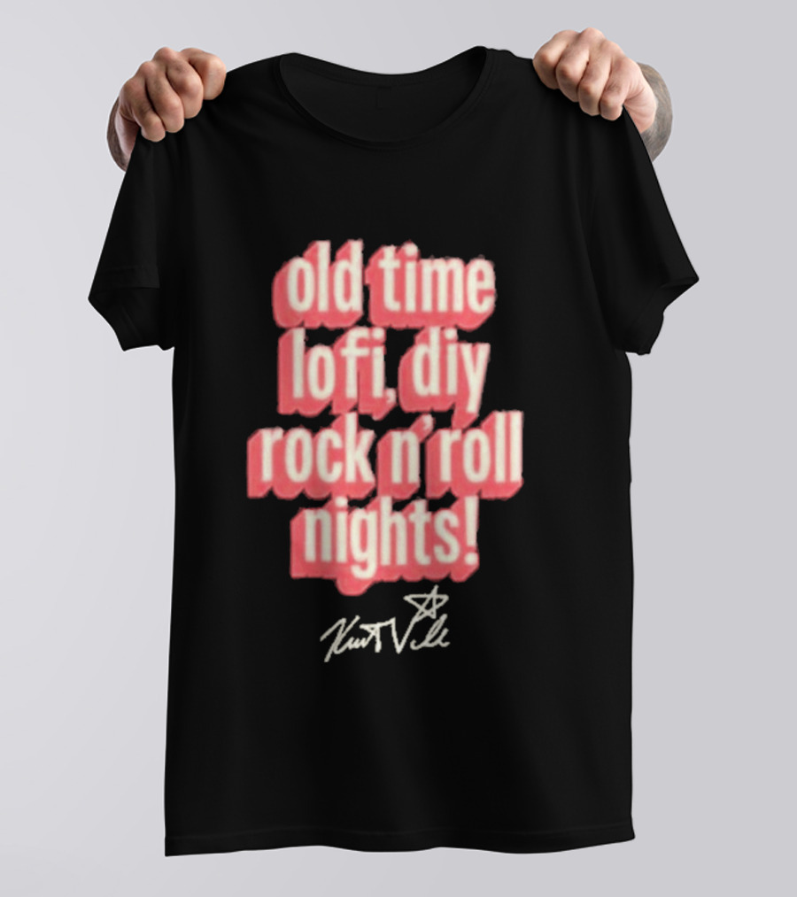 Old Time Lofi DIY Rock N'Roll Nights Kurt Vile T-Shirt