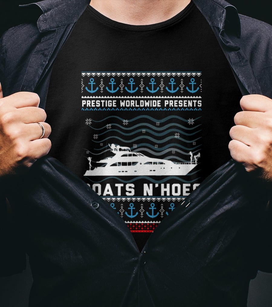 Prestige Worldwide Presents Boats N Hoes Nautical Sweater T-Shirt