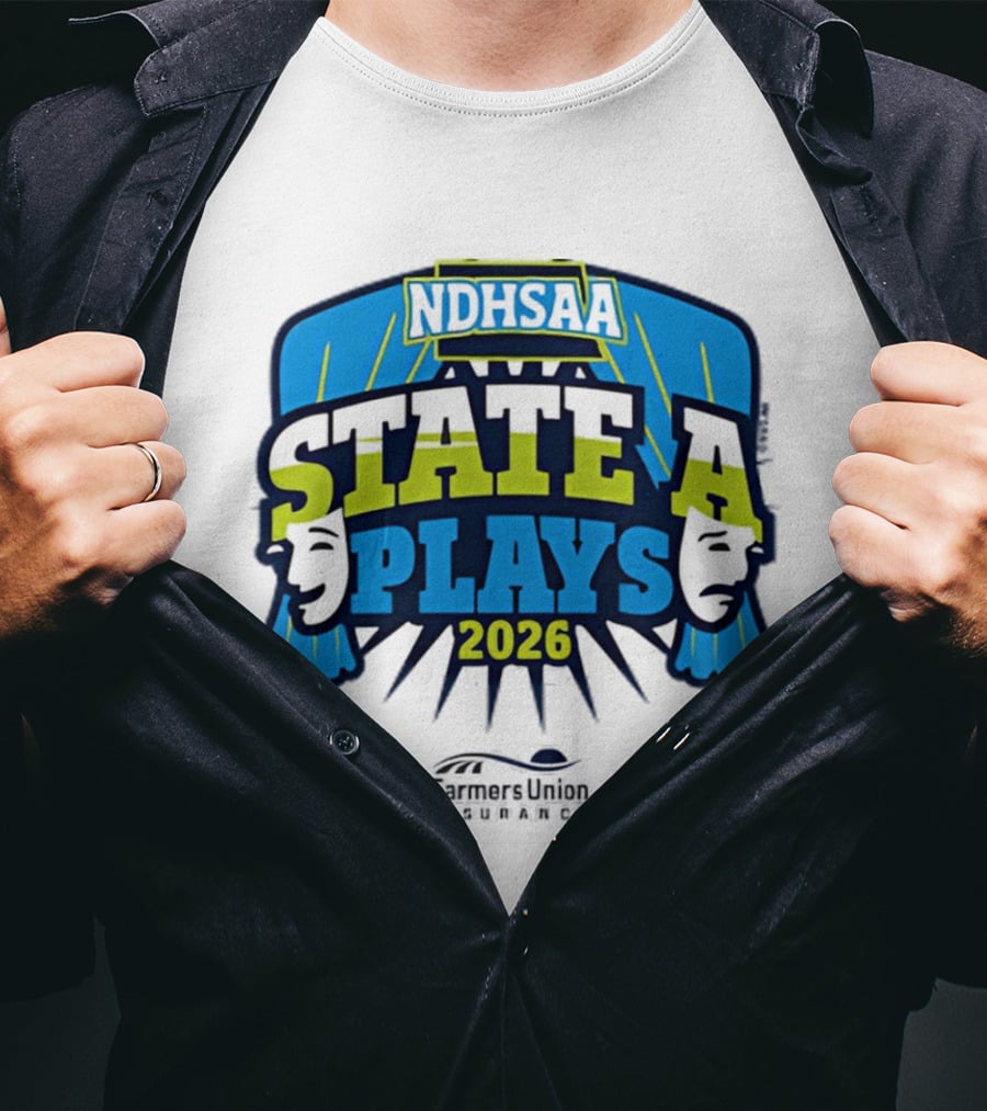 NDHSAA 2026 State A Plays Farmers Union Insurance T-Shirt