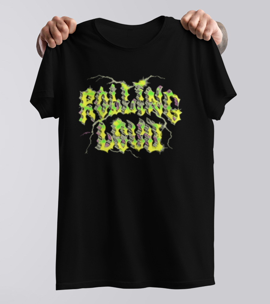 Rolling Loud 2026 Exclusive Lineup Lightning Neon T-Shirt