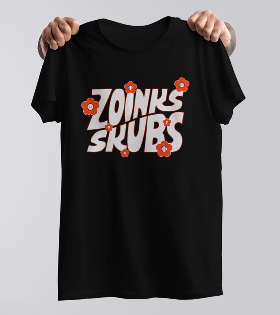 Tarik Skubal Zoinks Skubs Baseball Flowers T-Shirt