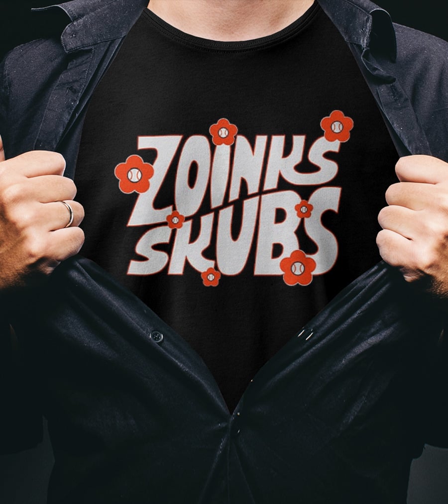 Tarik Skubal Zoinks Skubs Baseball Flowers T-Shirt