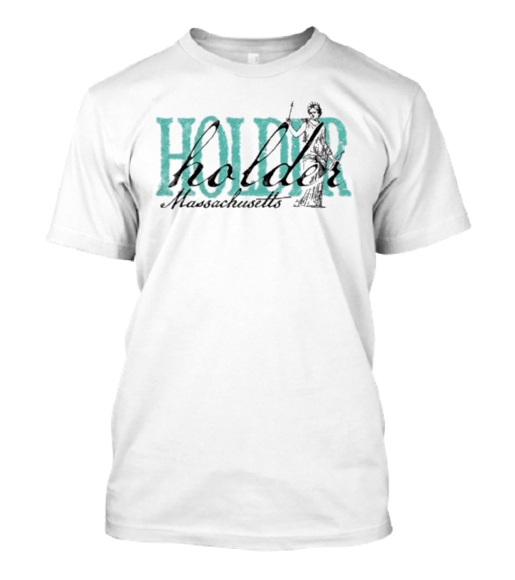 Devil Dog Distro Holder Massachusetts Statue T-Shirt