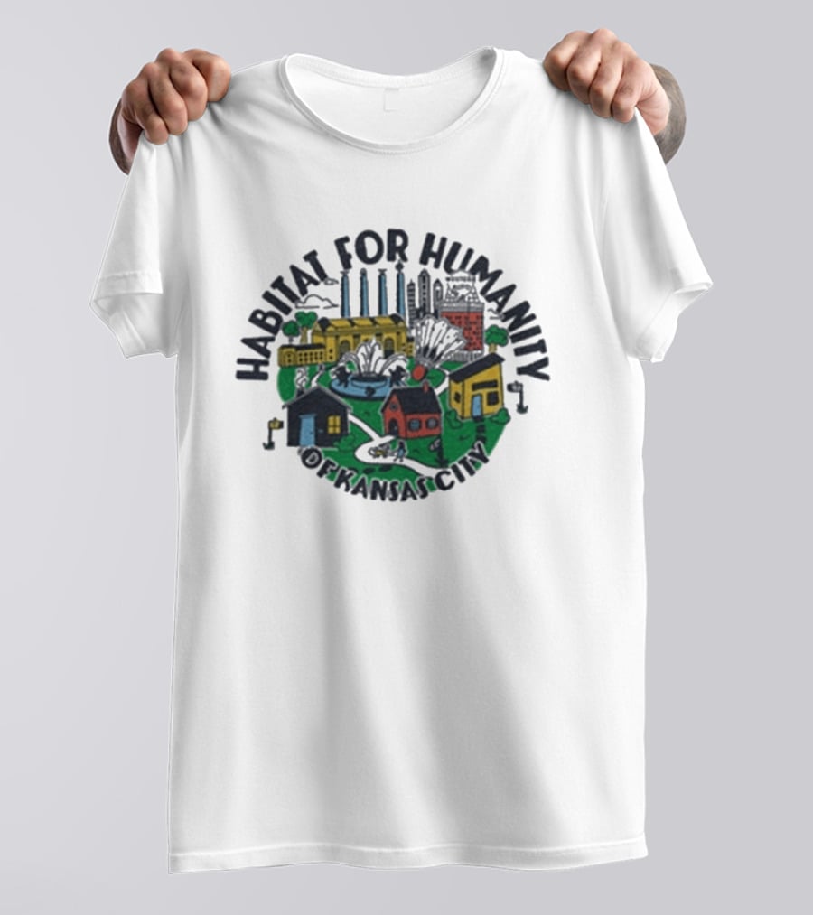 Habitat For Humanity Kansas City Community Housing Ash T-Shirt