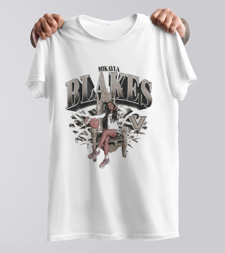 Mikayla Blakes Vanderbilt Commodores Basketball Vintage 90s T-Shirt