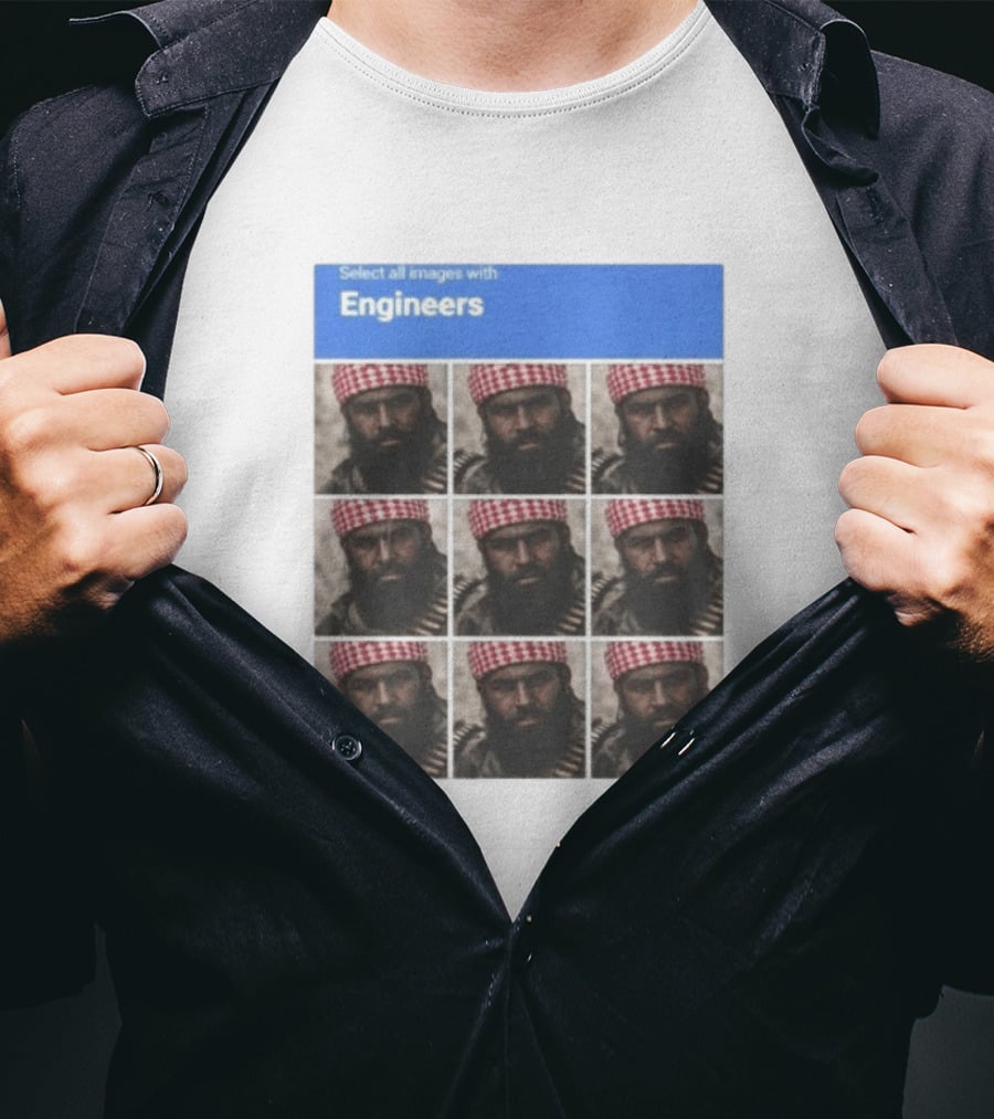 Select All Images With Engineers Captcha Meme Verify T-Shirt