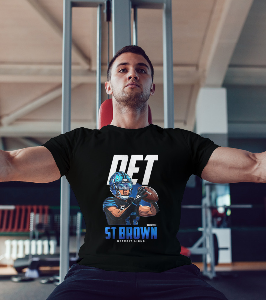 DET St Brown Detroit Lions Football T-Shirt