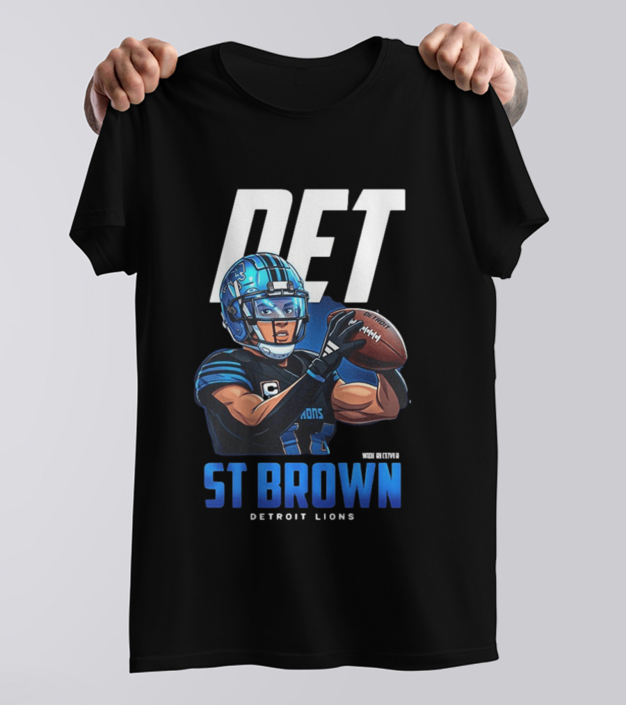 DET St Brown Detroit Lions Football T-Shirt