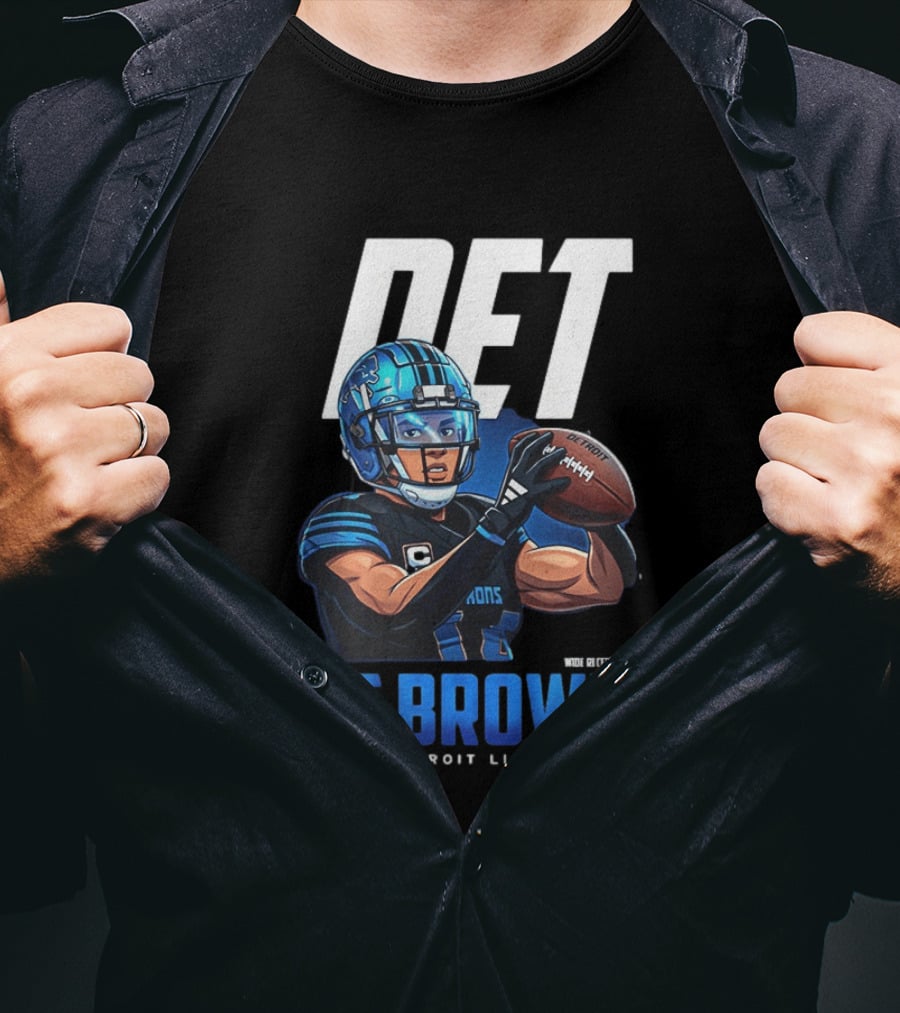 DET St Brown Detroit Lions Football T-Shirt