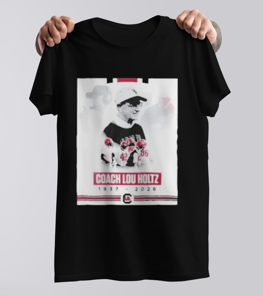 Coach Lou Holtz 1937 2026 Memorial South Carolina Football T-Shirt