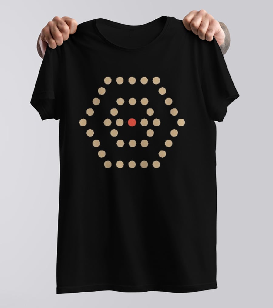 Palms Thrice Album Circular Pattern With Red Center T-Shirt