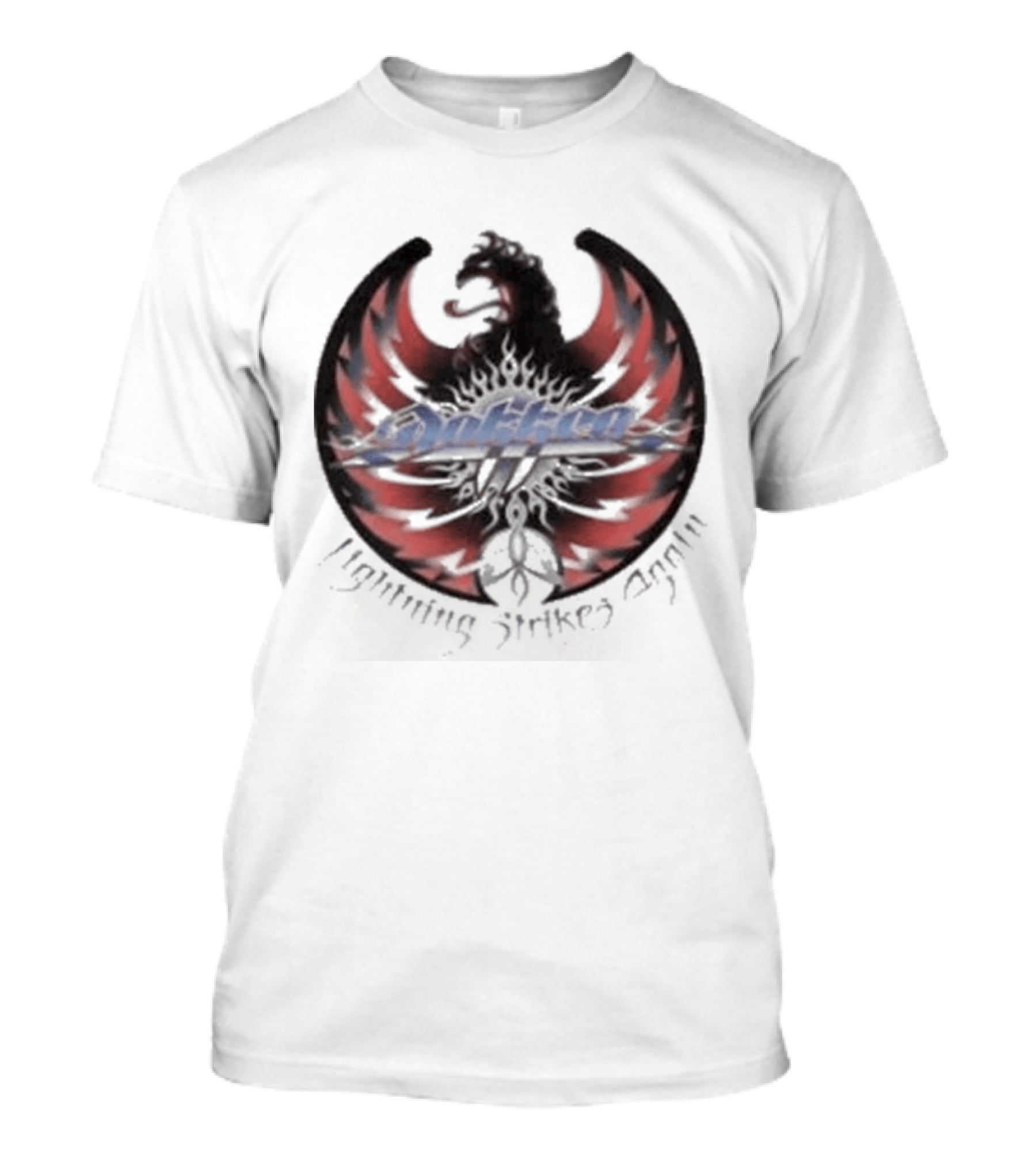Rhino Lightning Strikes Again With Red And Black Phoenix Wings T-Shirt