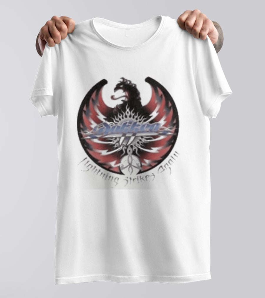 Rhino Lightning Strikes Again With Red And Black Phoenix Wings T-Shirt