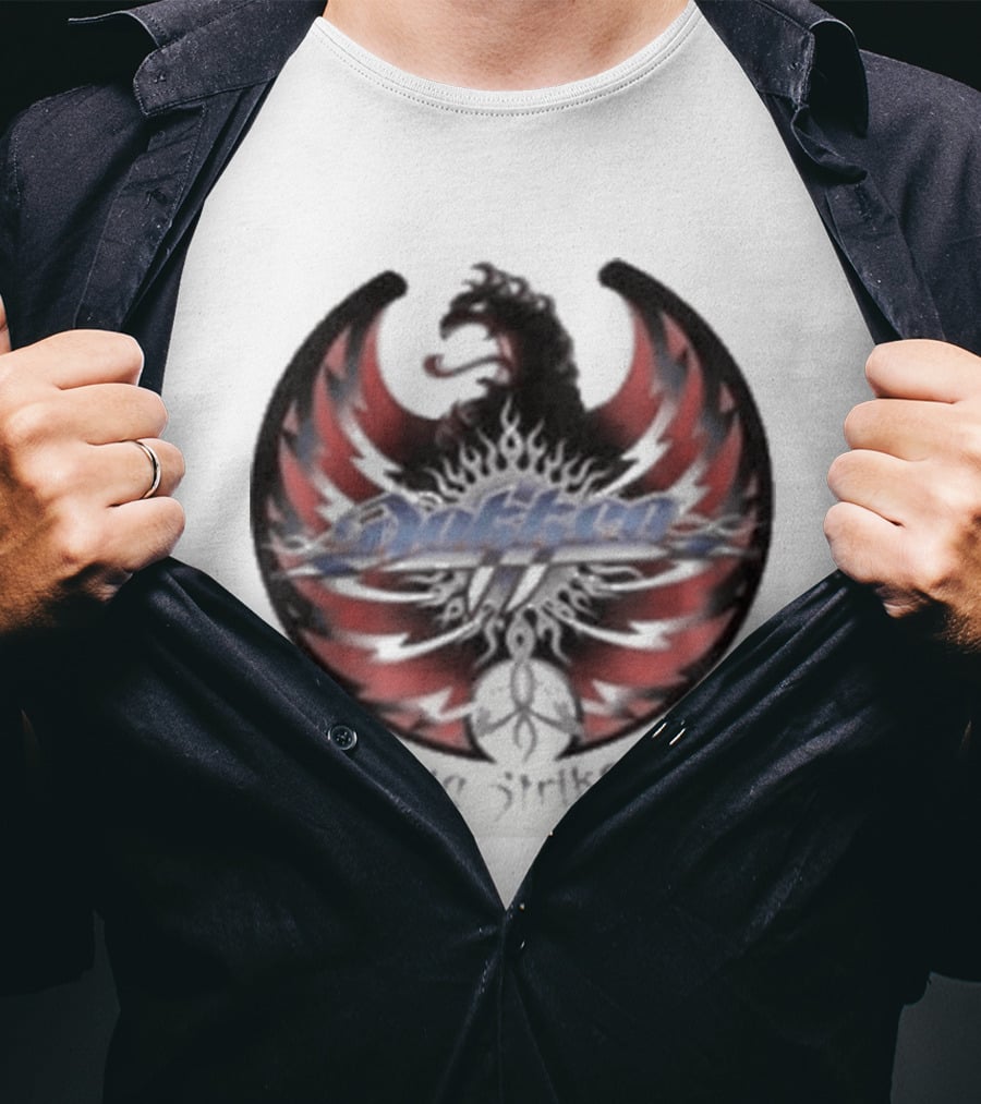 Rhino Lightning Strikes Again With Red And Black Phoenix Wings T-Shirt