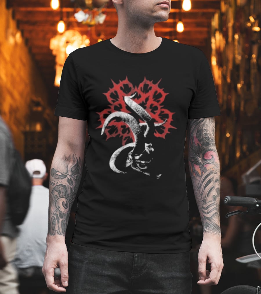 Black Veil Brides Goat Tour Spiky Red Halo T-Shirt