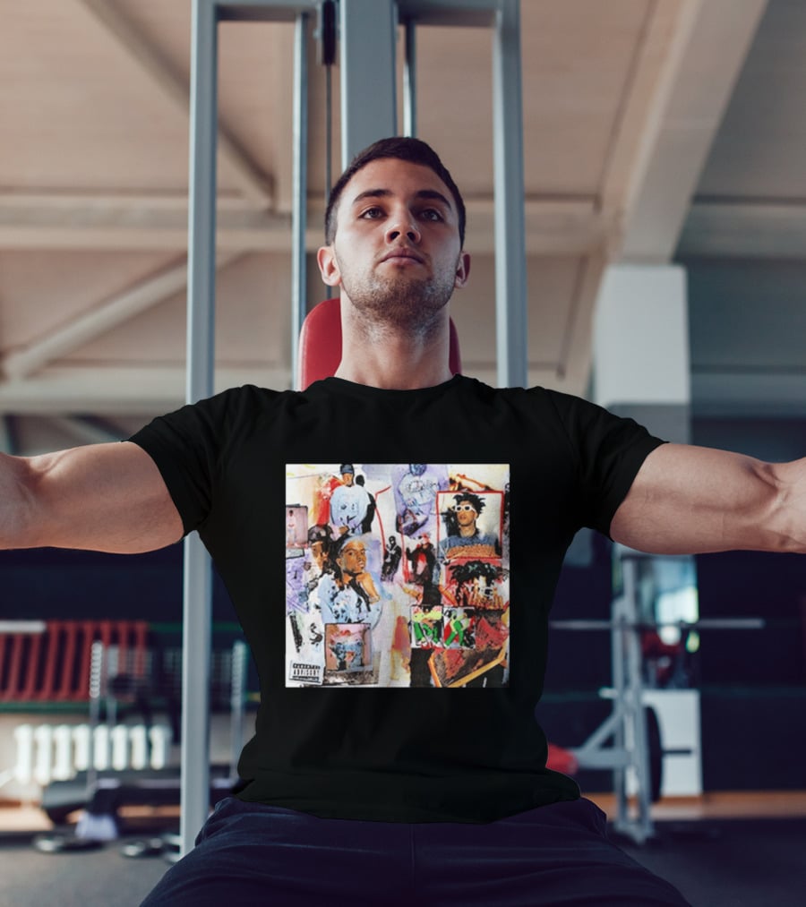 Pi'erre Bourne YO!88 Collage Explicit Content Vintage Style Photo Montage T-Shirt