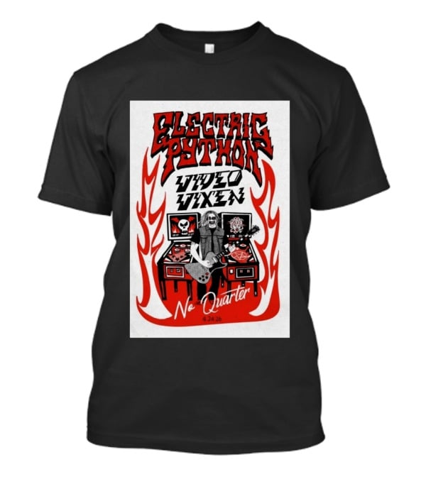 Electric Python Video Vixen No Quarter 4 24 2026 T-Shirt