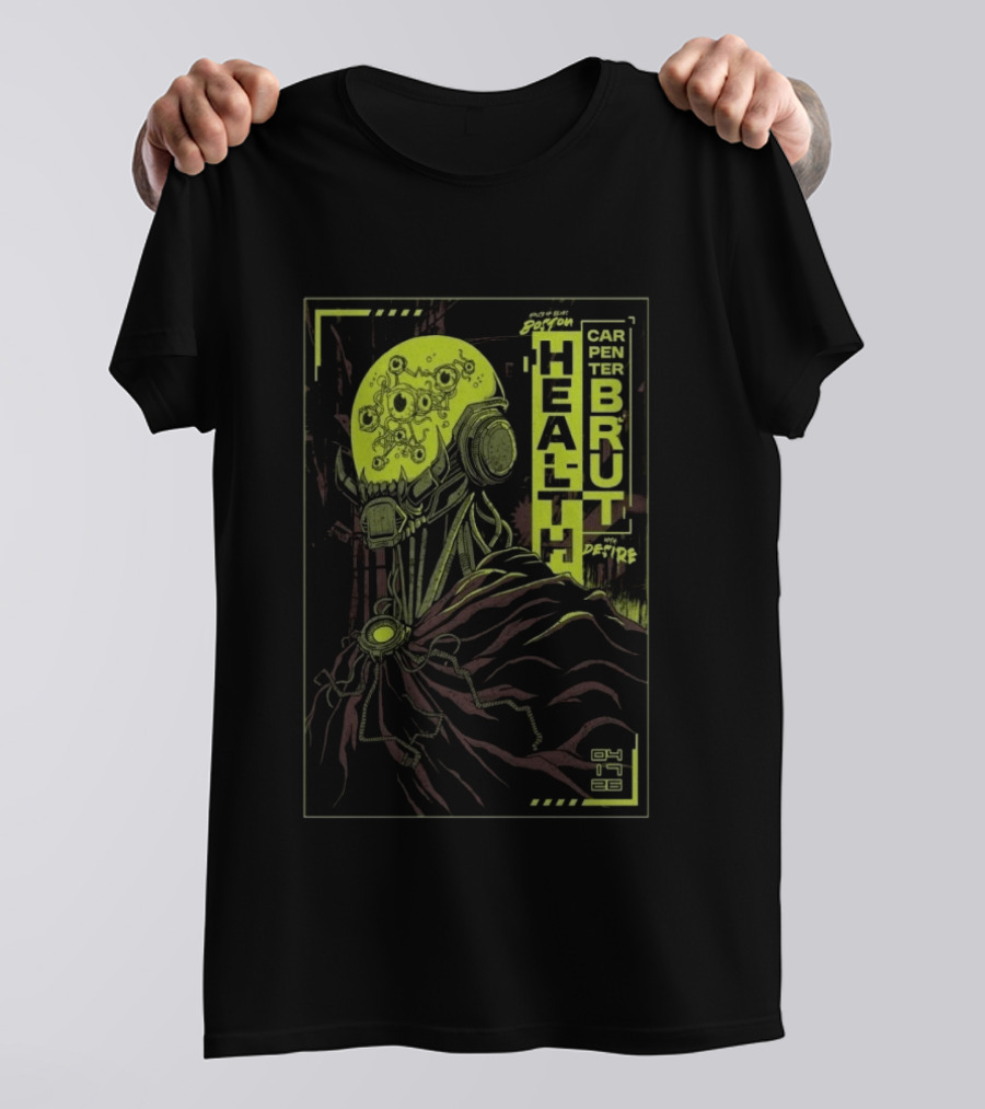 Health And Carpenter Brut Concert Boston 04.17.2026 With Desire T-Shirt