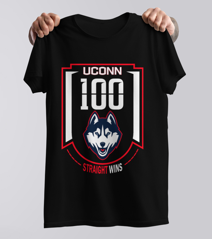 UConn Huskies 100 Straight Wins T-Shirt
