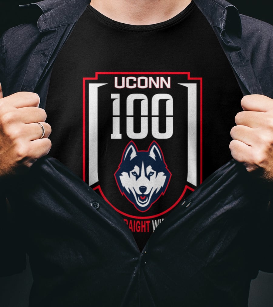 UConn Huskies 100 Straight Wins T-Shirt