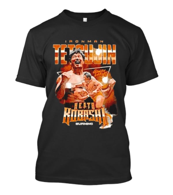 Ironman Tetsujin Kenta Kobashi Burning Japanese Wrestler T-Shirt