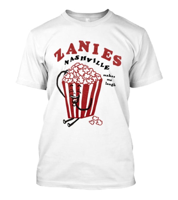Zanies Nashville Makes Me Laugh Popcorn Cartoon T-Shirt