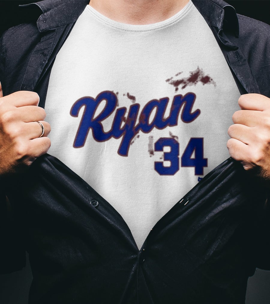 Ryan 34 Bloody Baseball Legend T-Shirt