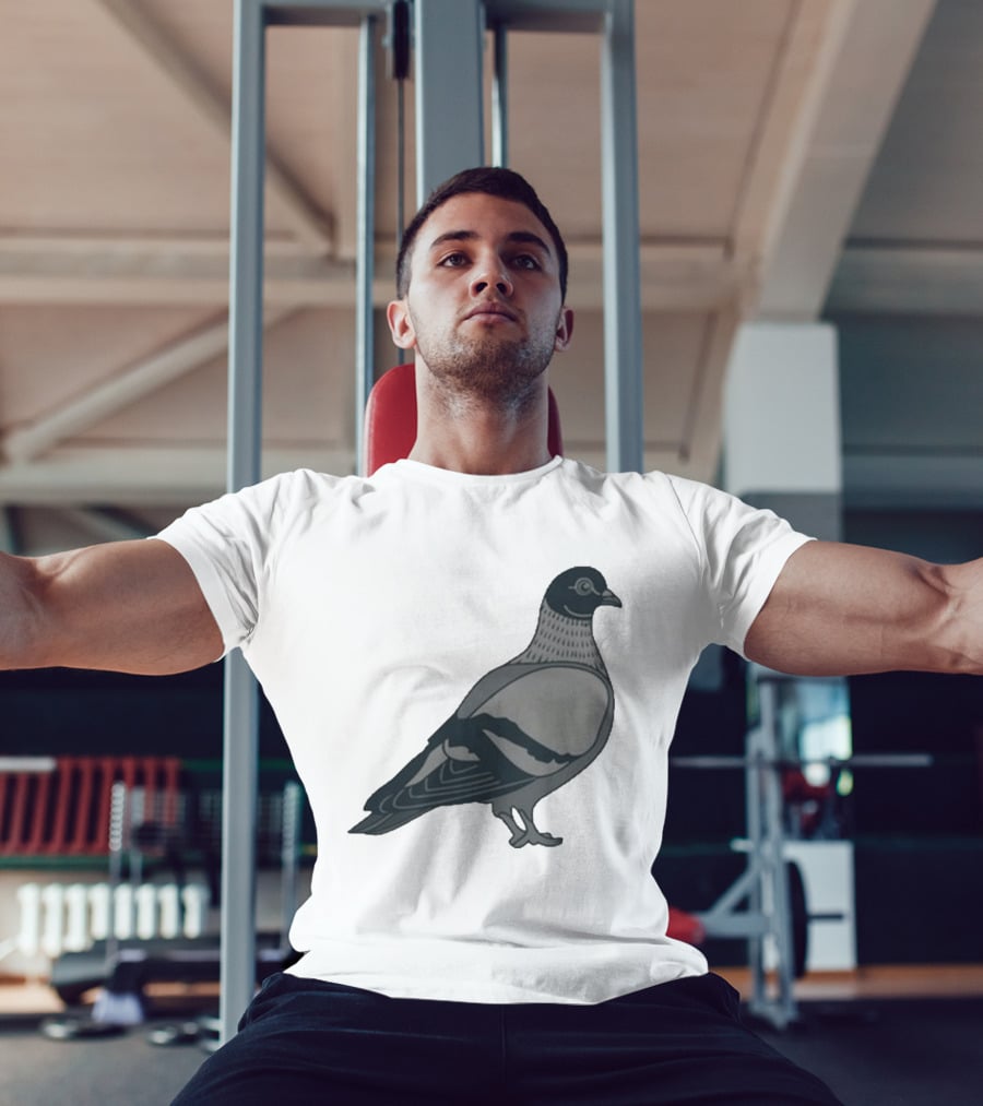 Pigeon Heavyweight Streetwear Symbolic T-Shirt