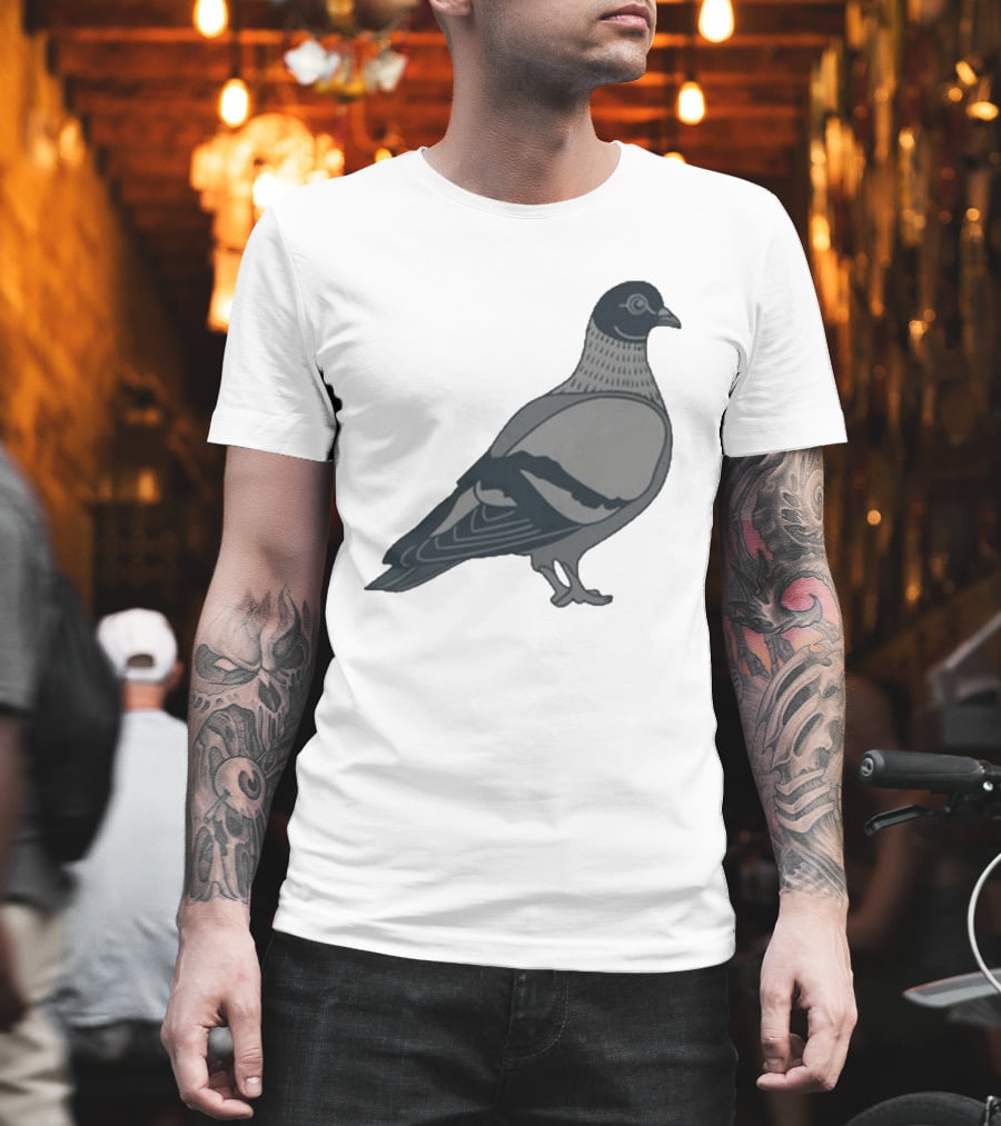 Pigeon Heavyweight Streetwear Symbolic T-Shirt