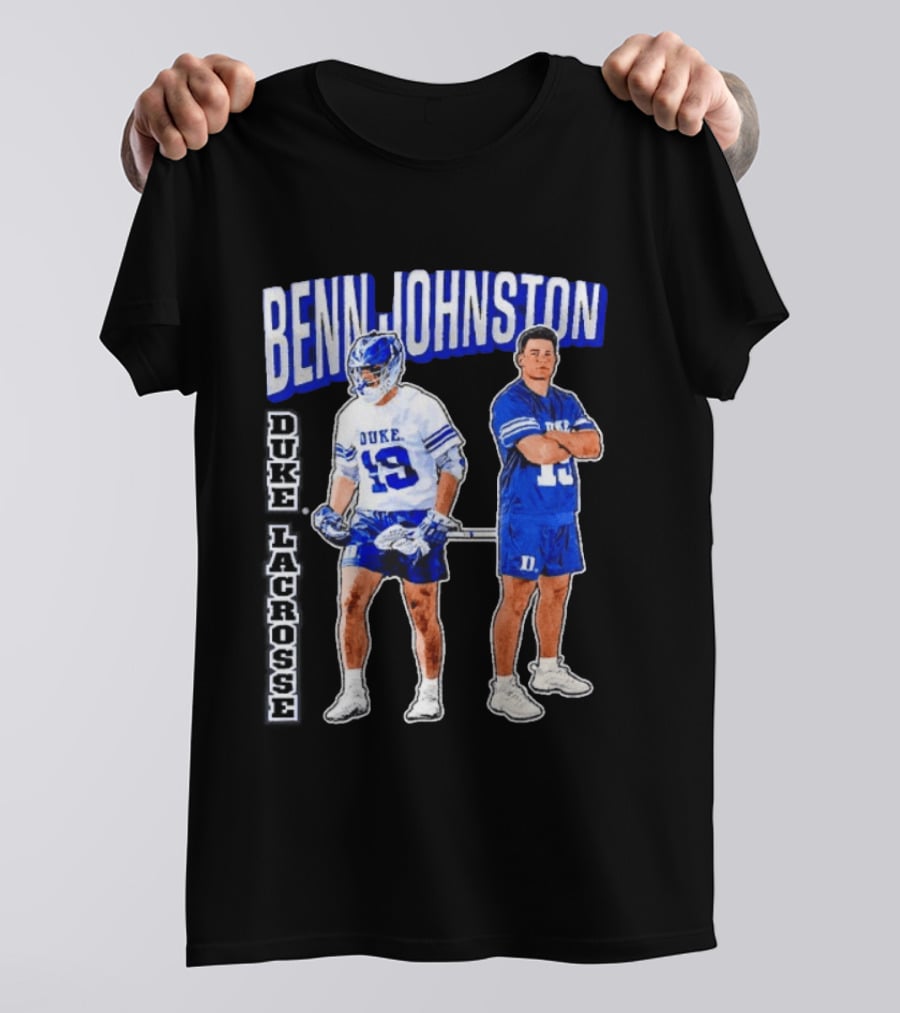 Benn Johnston Duke Lacrosse Player 19 Blue Devils T-Shirt