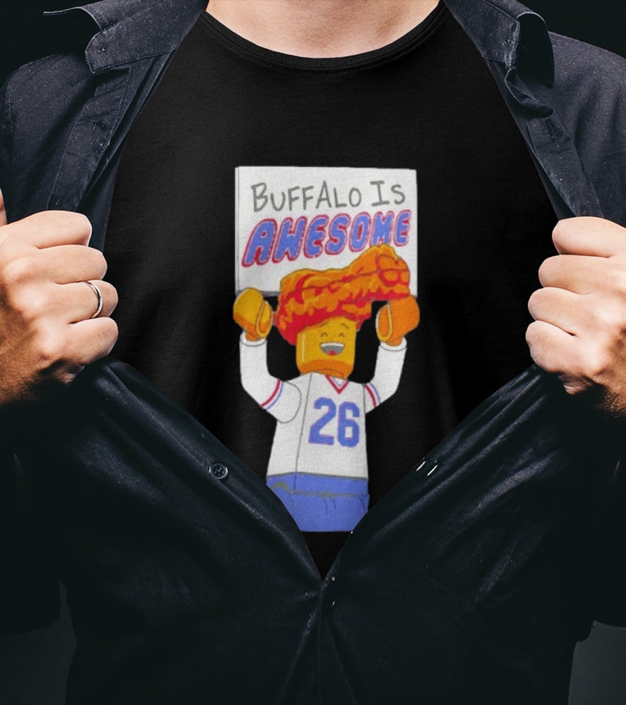 Buffalo Is Awesome Buffalo Bills Chicken Wing Hat 26 Football Fan T-Shirt
