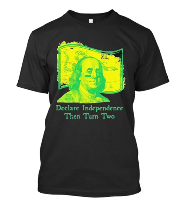 Declare Independence Then Turn Two Benjamin Franklin Join Or Die Snake Flag T-Shirt