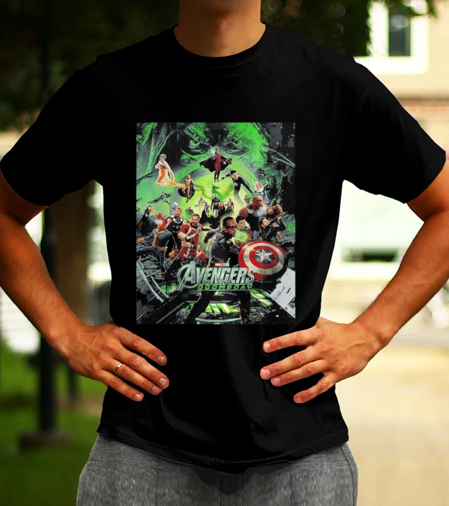 Marvel Avengers Doomsday Teaser Captain America Iron Man Hulk Thor Black Widow Guardians Of The Galaxy T-Shirt