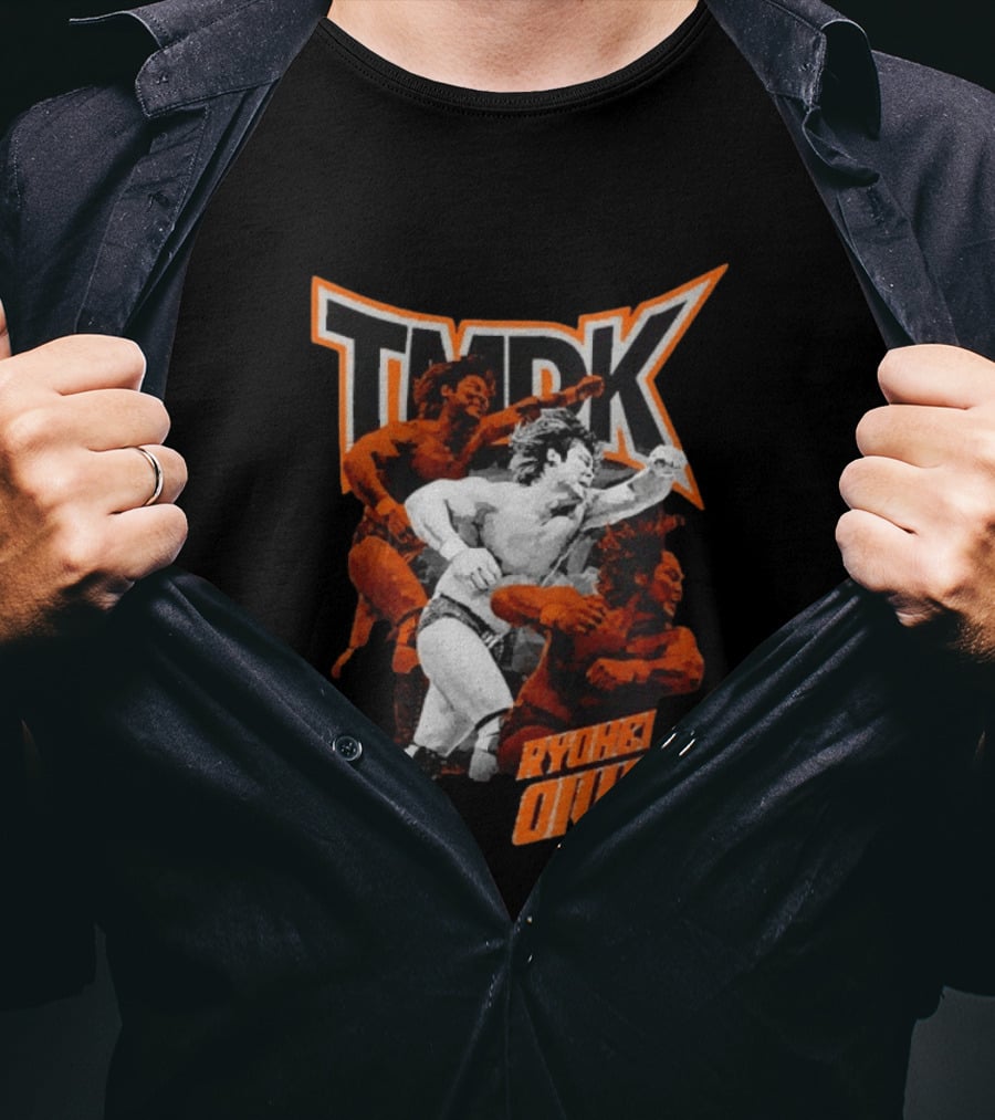 TMDK Ryohei Oiwa The Grip Wrestling Action Orange T-Shirt