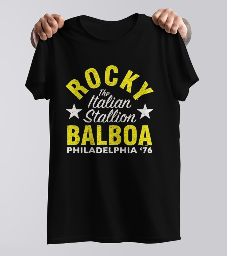 Rocky Balboa The Italian Stallion Philadelphia 76 Stars T-Shirt