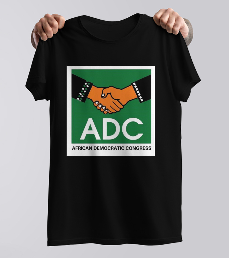ADC African Democratic Congress Handshake Icon Green T-Shirt