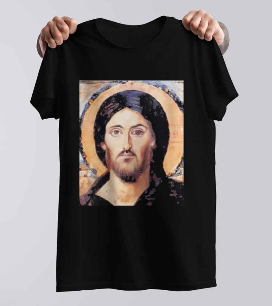 Jesus Christ Pantocrator Icon St. Catherine's Monastery Sinai T-Shirt