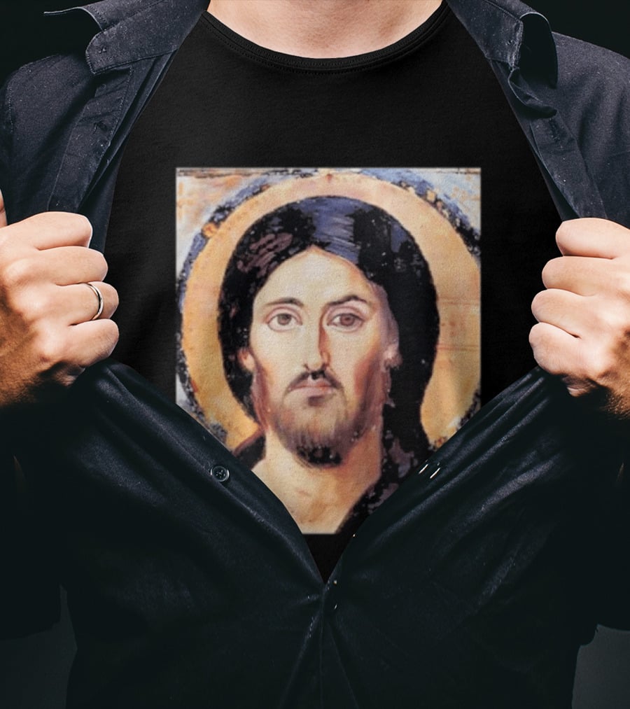 Jesus Christ Pantocrator Icon St. Catherine's Monastery Sinai T-Shirt