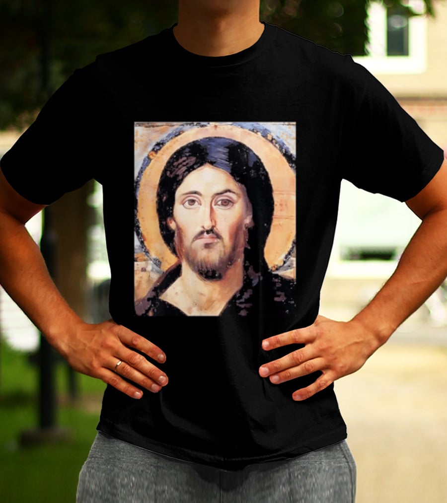 Jesus Christ Pantocrator Icon St. Catherine's Monastery Sinai T-Shirt