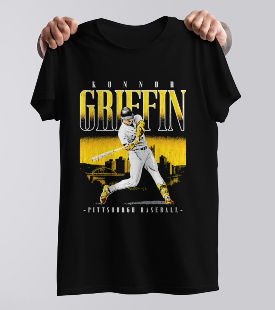 Konnor Griffin Pittsburgh Baseball City Skyline T-Shirt