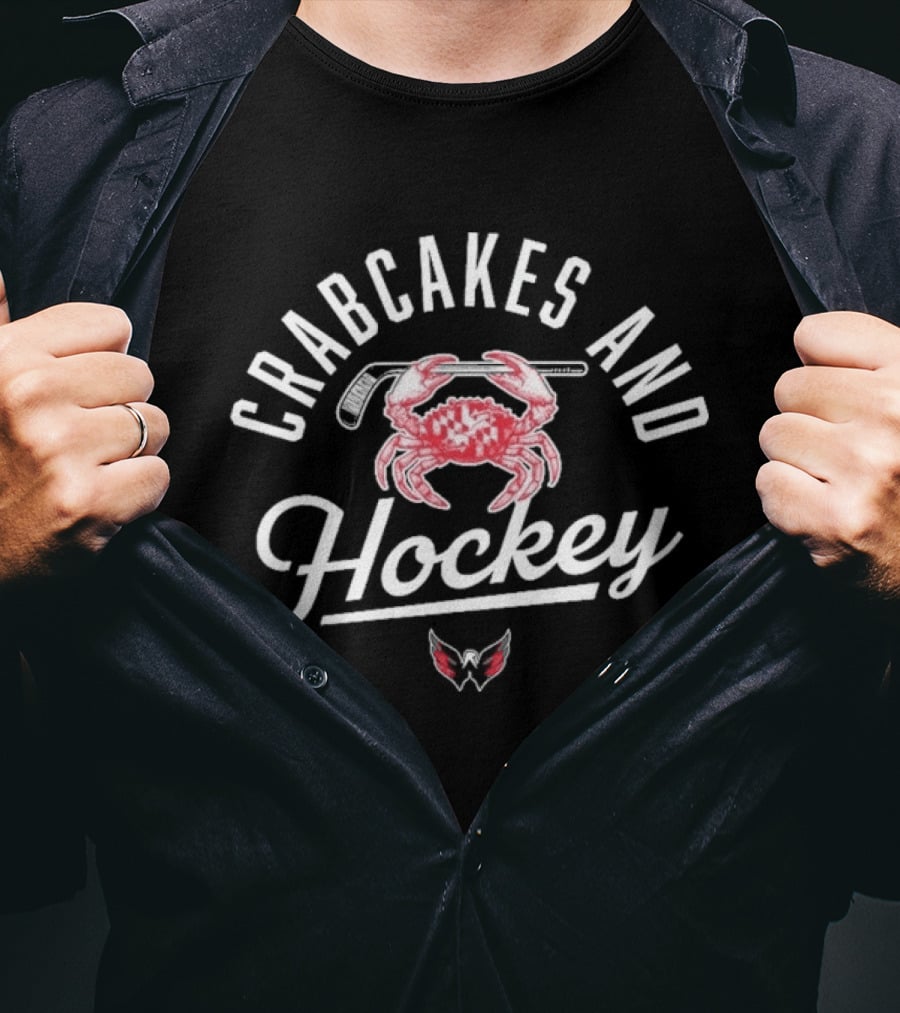 Crabcakes And Hockey Washington Capitals Fan T-Shirt