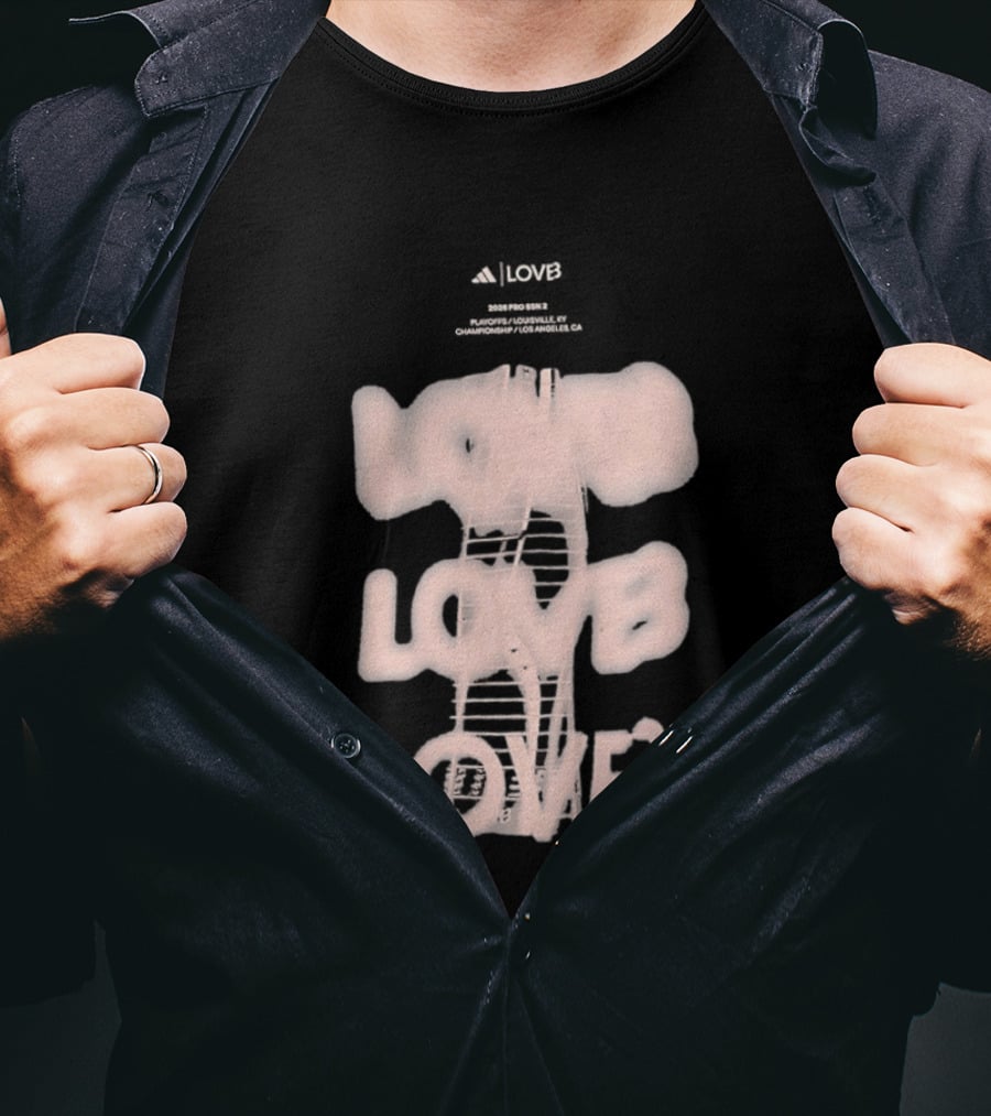 League One Volleyball LOVB Ladder T-Shirt