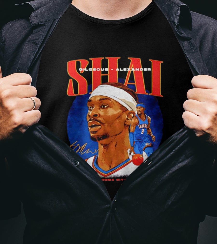 SHAI Gilgeous Alexander OKC Thunder Oklahoma City T-Shirt