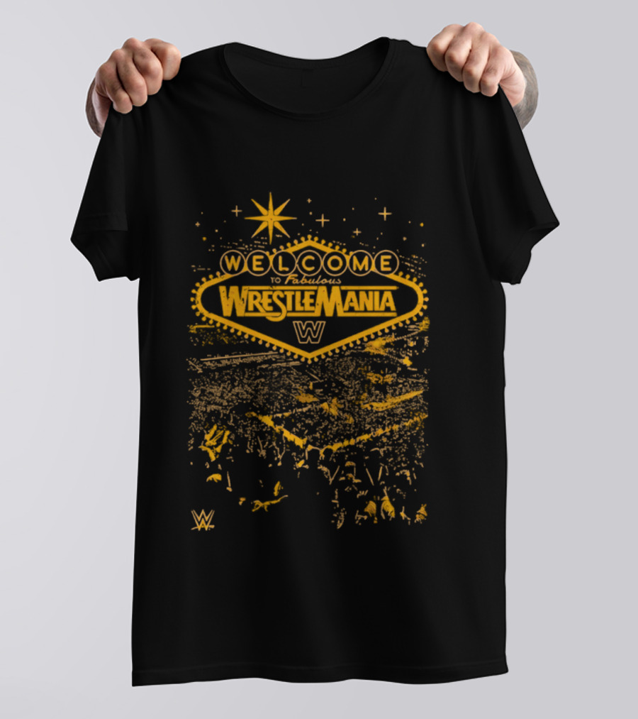 WrestleMania 42 Welcome To Fabulous WrestleMania 2026 Sign With Las Vegas Style Star T-Shirt
