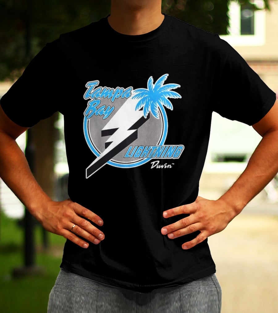 Tampa Bay Lightning NHL Tropics Palm Tree And Bolt T-Shirt