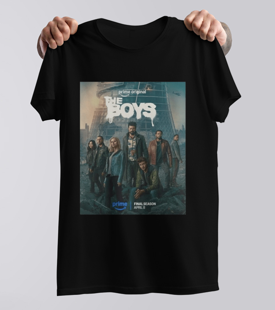 Prime Original The Boys Final Season April 8 Billy Butcher Team T-Shirt